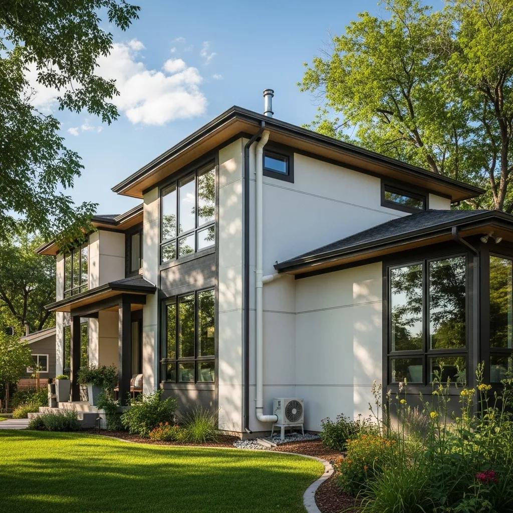 Denver home with radon mitigation system, showcasing healthy living environment